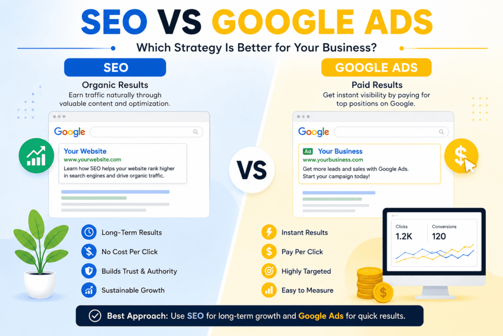SEO vs Google Ads